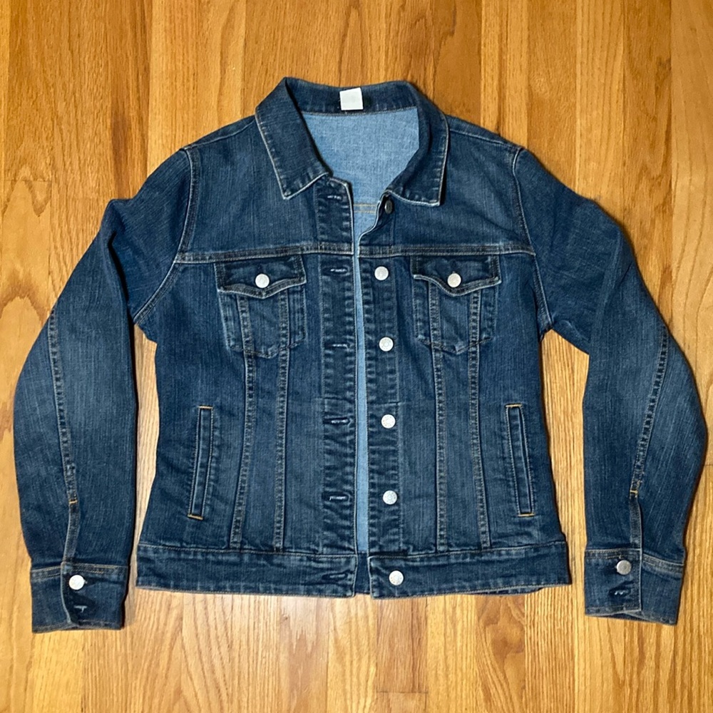 Vintage J. Crew Denim Jeans Jacket - Women’s sz M / 6- Classic Cut -Style 61481